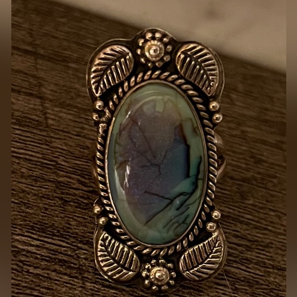 Sterling Silver 925 Monarch Opal Ring – Statement Piece - Picture 3 of 6